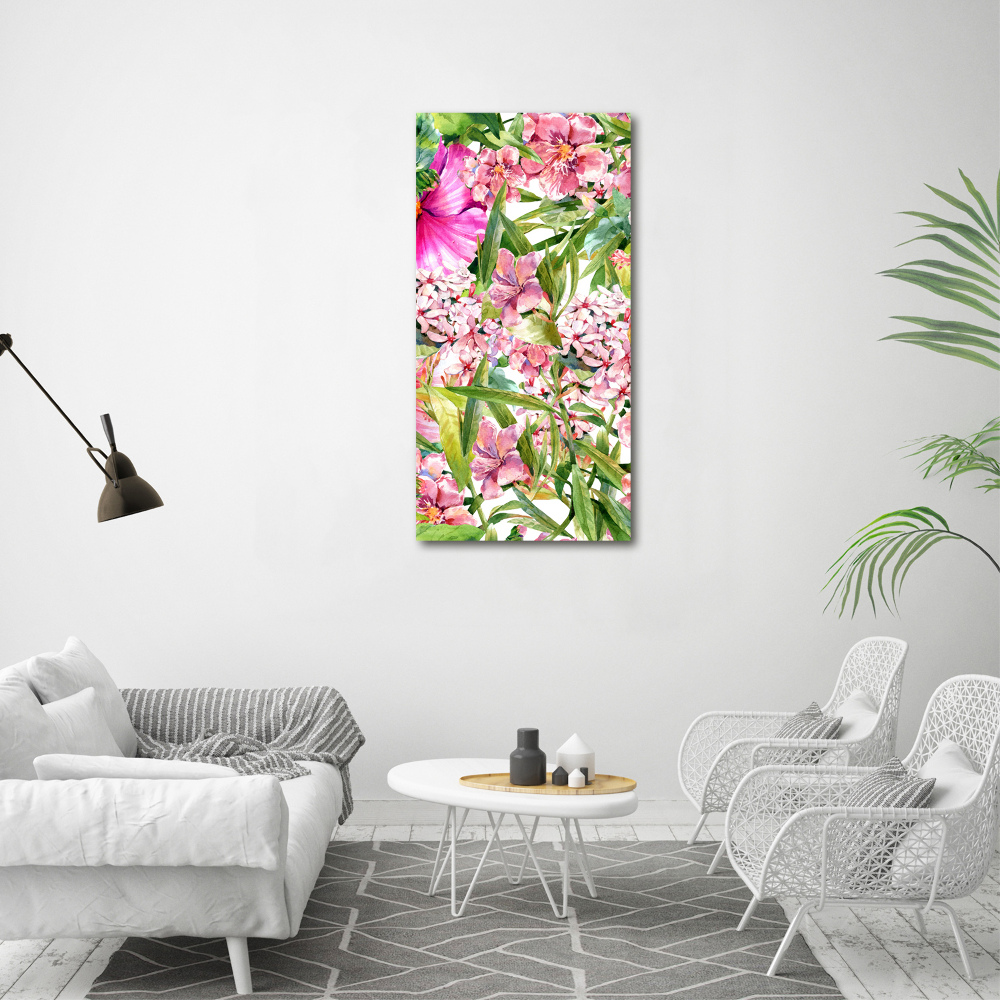 Acrylic print Tropical flowers