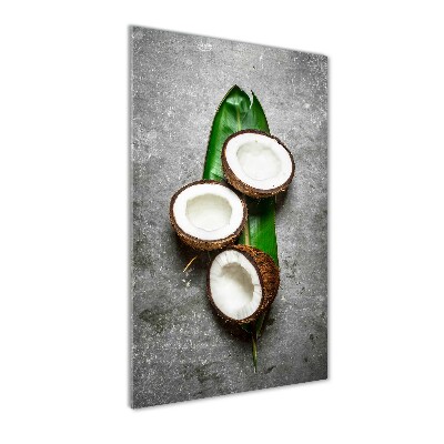 Print on acrylic Coconut on the leaf