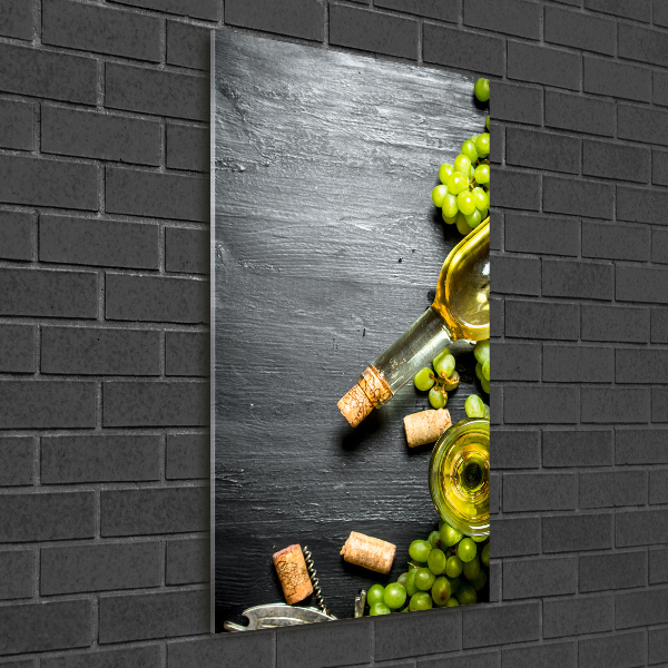 Acrylic print Grapes and wine