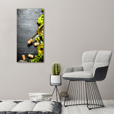 Acrylic print Grapes and wine