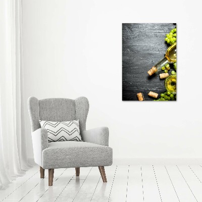 Acrylic print Grapes and wine