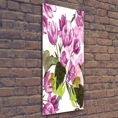 Acrylic print Purple flowers