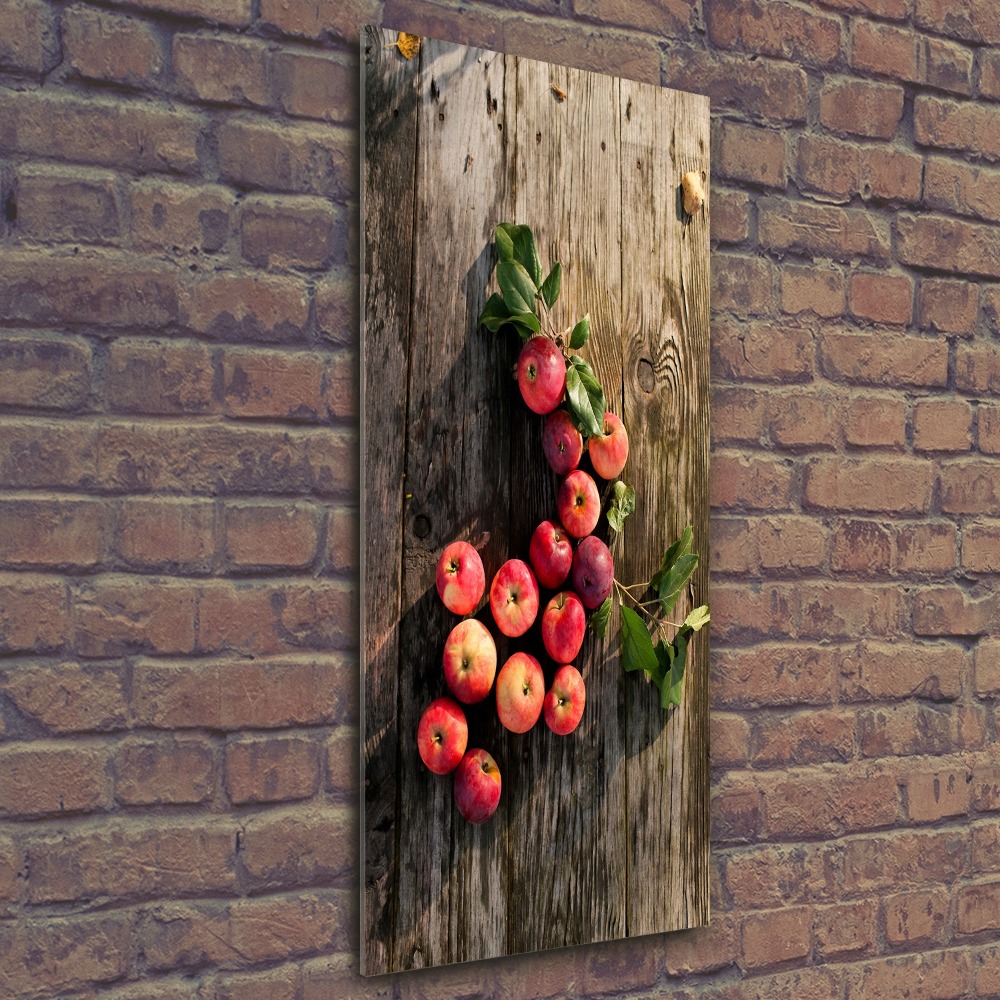 Acrylic print Apples on the table