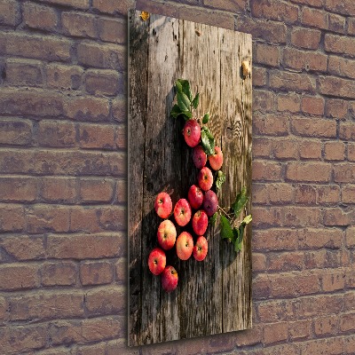 Acrylic print Apples on the table