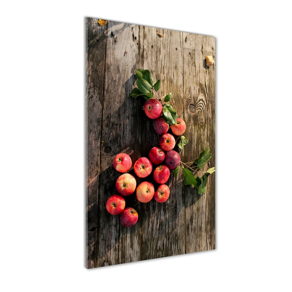 Acrylic print Apples on the table