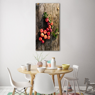 Acrylic print Apples on the table