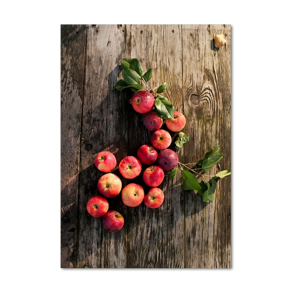 Acrylic print Apples on the table