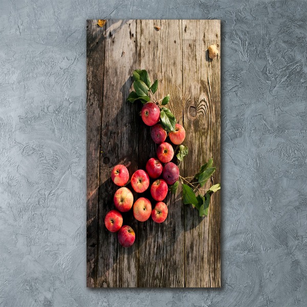 Acrylic print Apples on the table