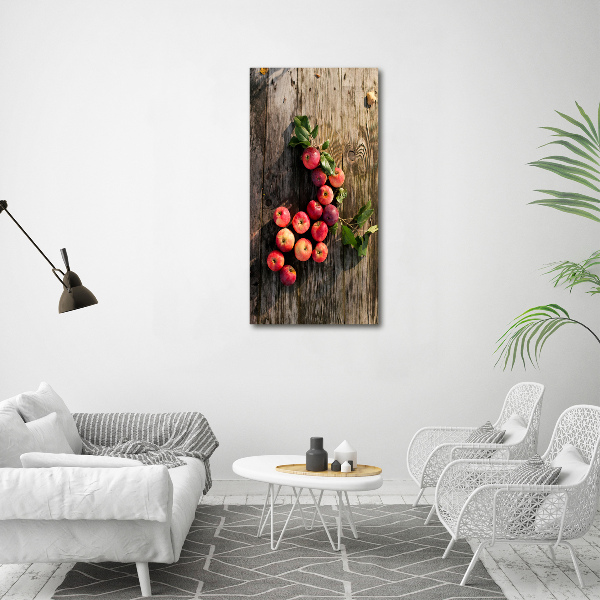 Acrylic print Apples on the table