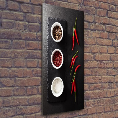 Print on acrylic glass Spices and peppers