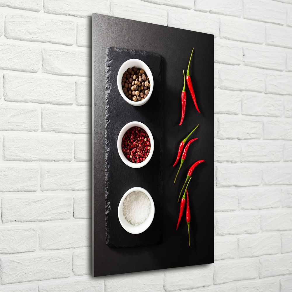 Print on acrylic glass Spices and peppers