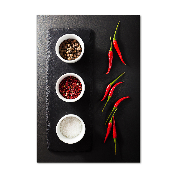 Print on acrylic glass Spices and peppers