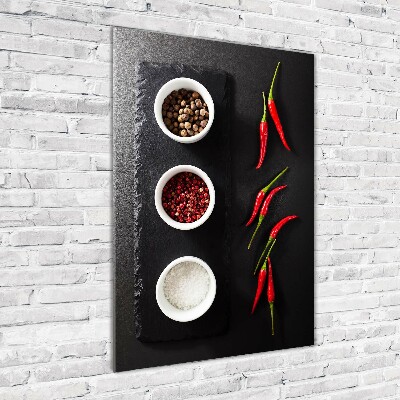 Print on acrylic glass Spices and peppers