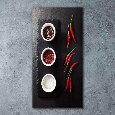 Print on acrylic glass Spices and peppers