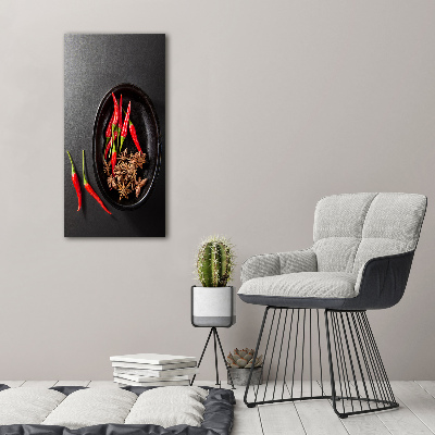 Acrylic print Chilli peppers