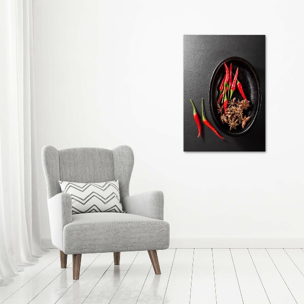 Acrylic print Chilli peppers