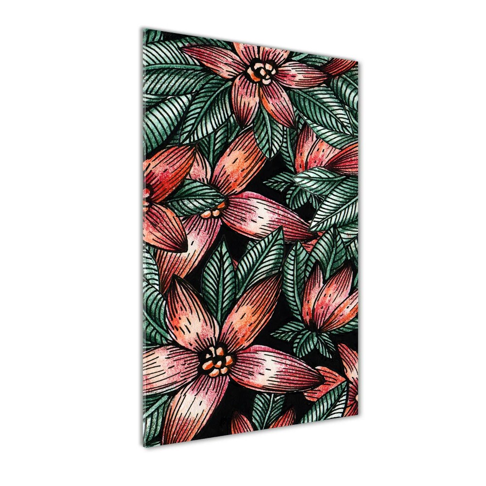 Acrylic print Tropical flowers