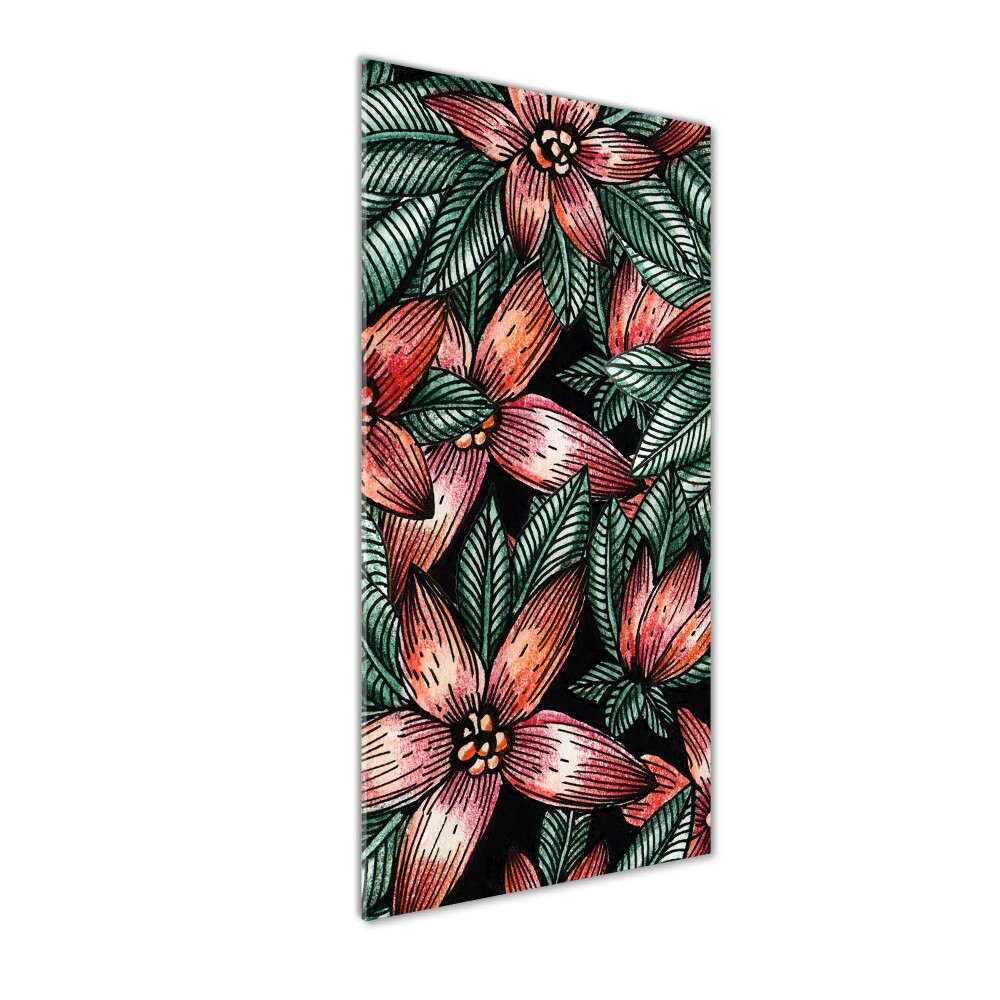 Acrylic print Tropical flowers