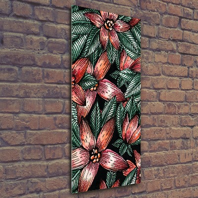 Acrylic print Tropical flowers