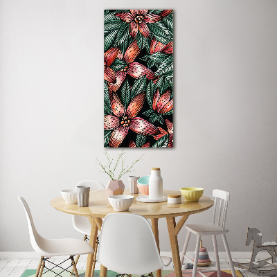 Acrylic print Tropical flowers