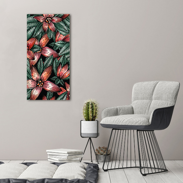 Acrylic print Tropical flowers