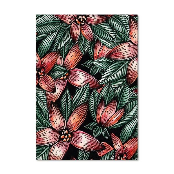 Acrylic print Tropical flowers