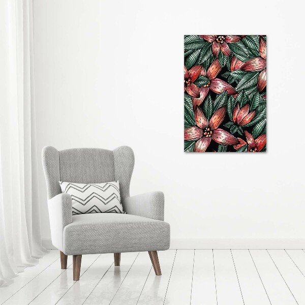 Acrylic print Tropical flowers