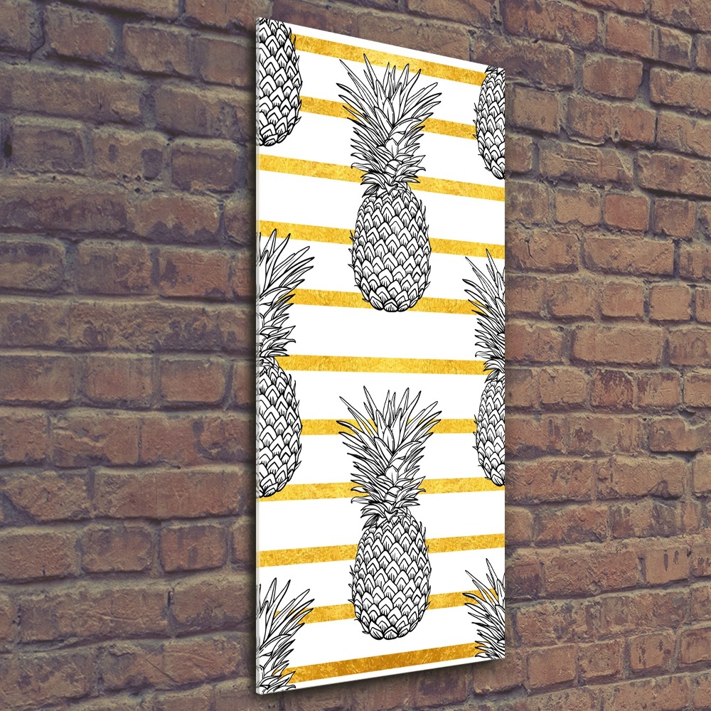 Print on acrylic Pineapple stripes