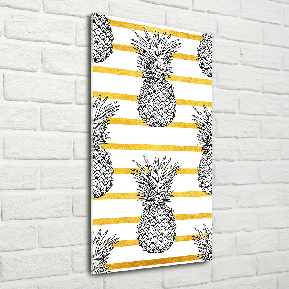 Print on acrylic Pineapple stripes