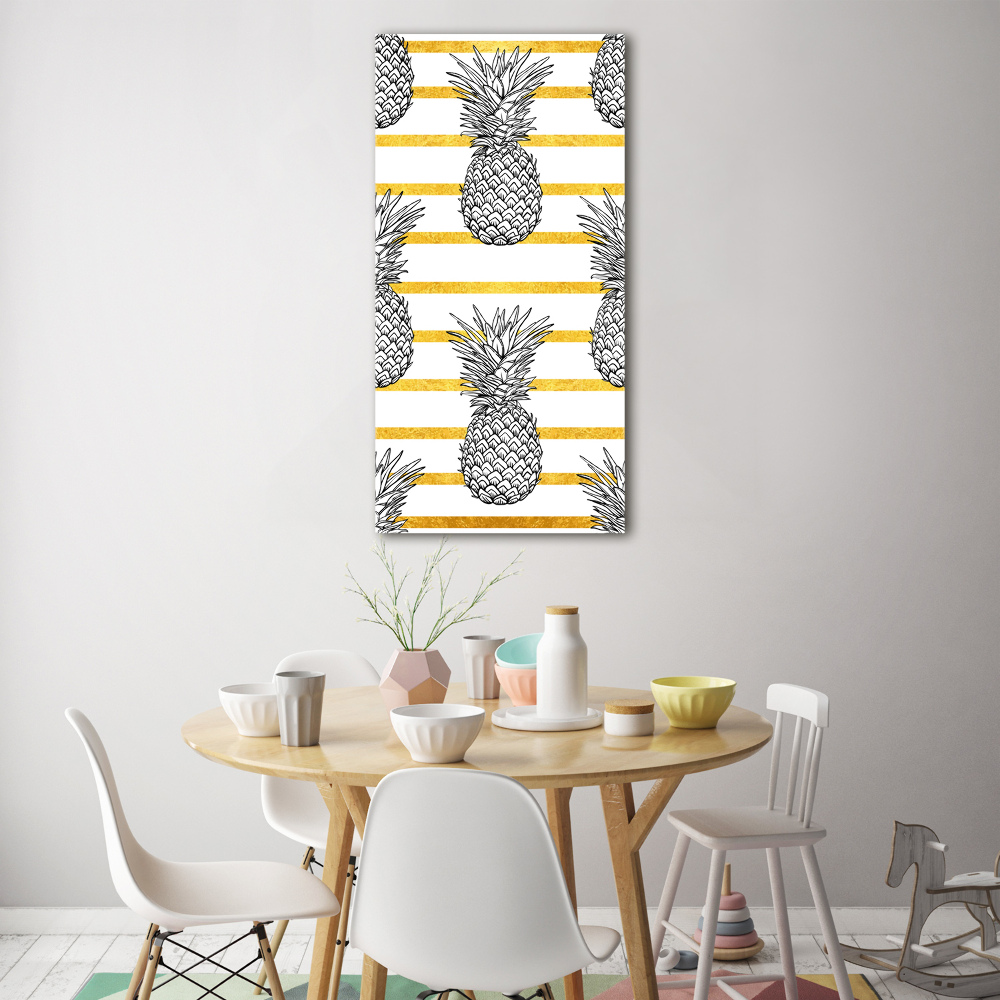 Print on acrylic Pineapple stripes