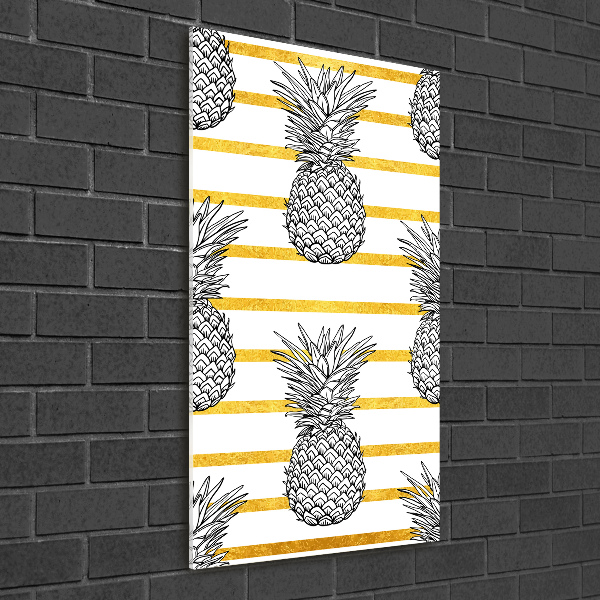 Print on acrylic Pineapple stripes