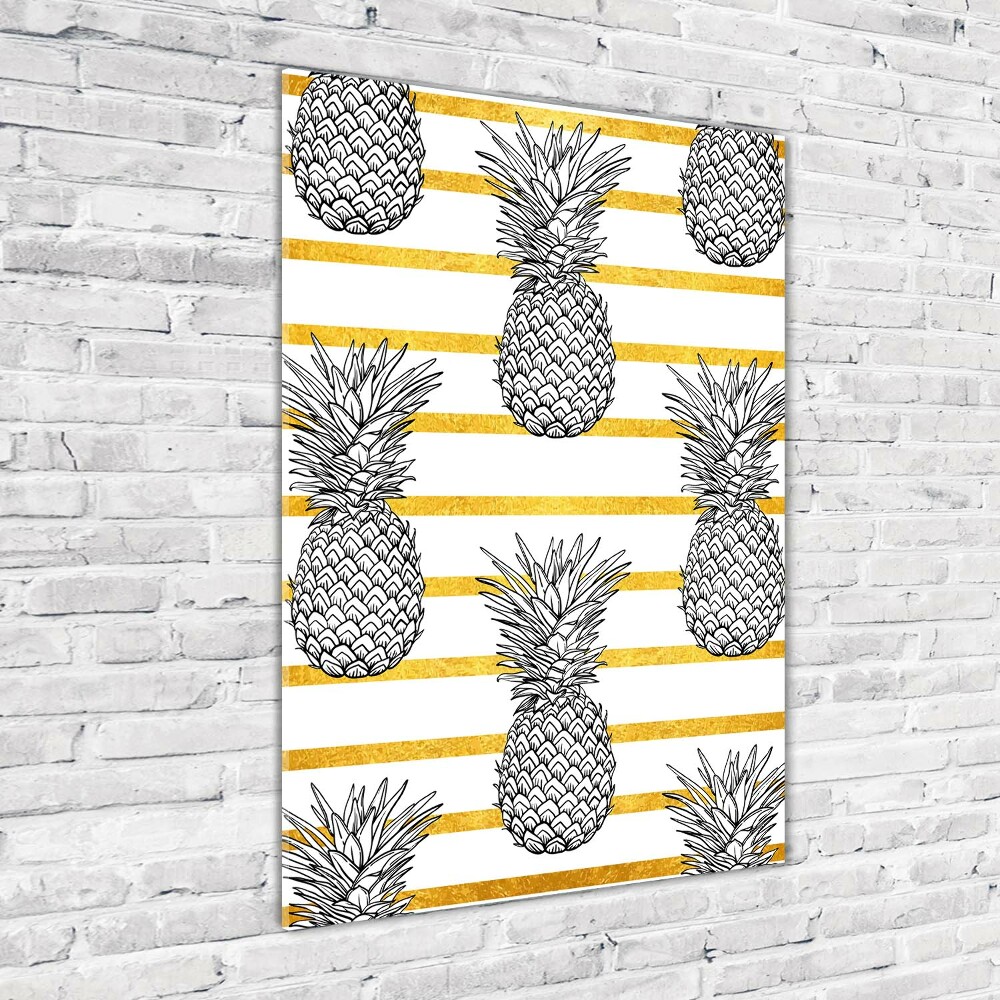 Print on acrylic Pineapple stripes