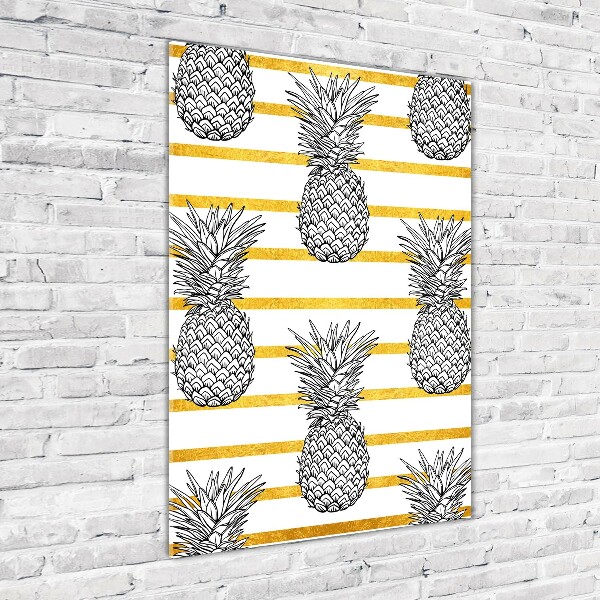 Print on acrylic Pineapple stripes