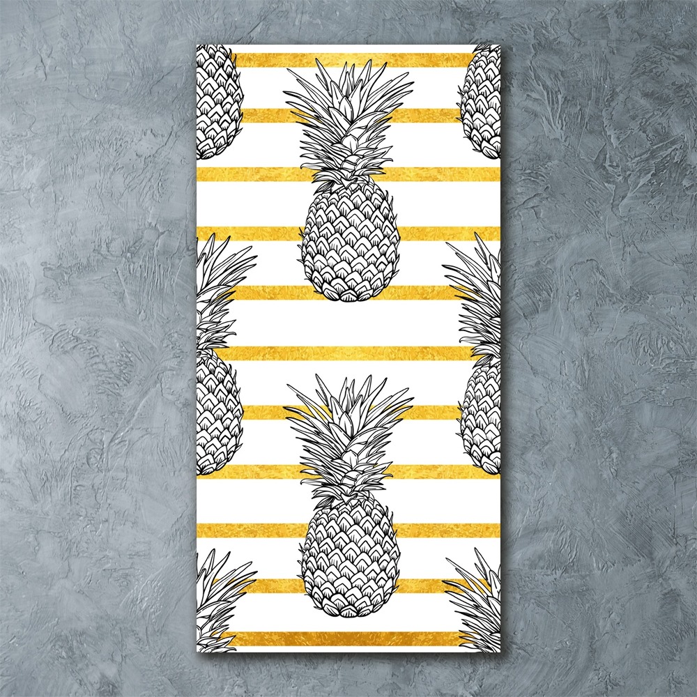 Print on acrylic Pineapple stripes