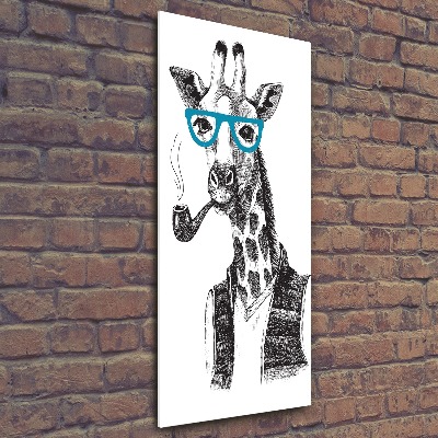 Print on acrylic Giraffes with glasses