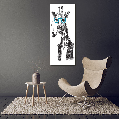 Print on acrylic Giraffes with glasses