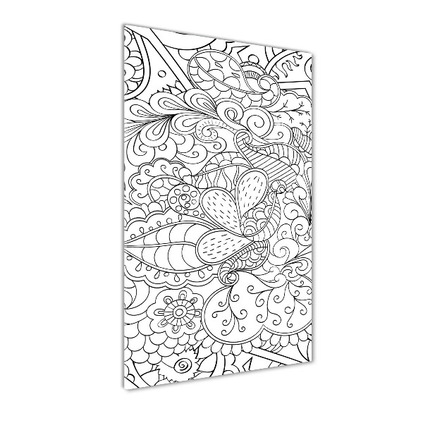 Acrylic print Zentangle background