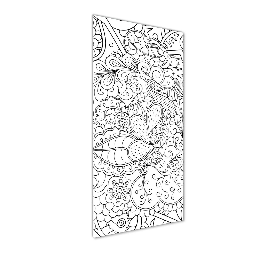 Acrylic print Zentangle background