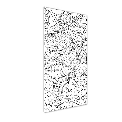 Acrylic print Zentangle background