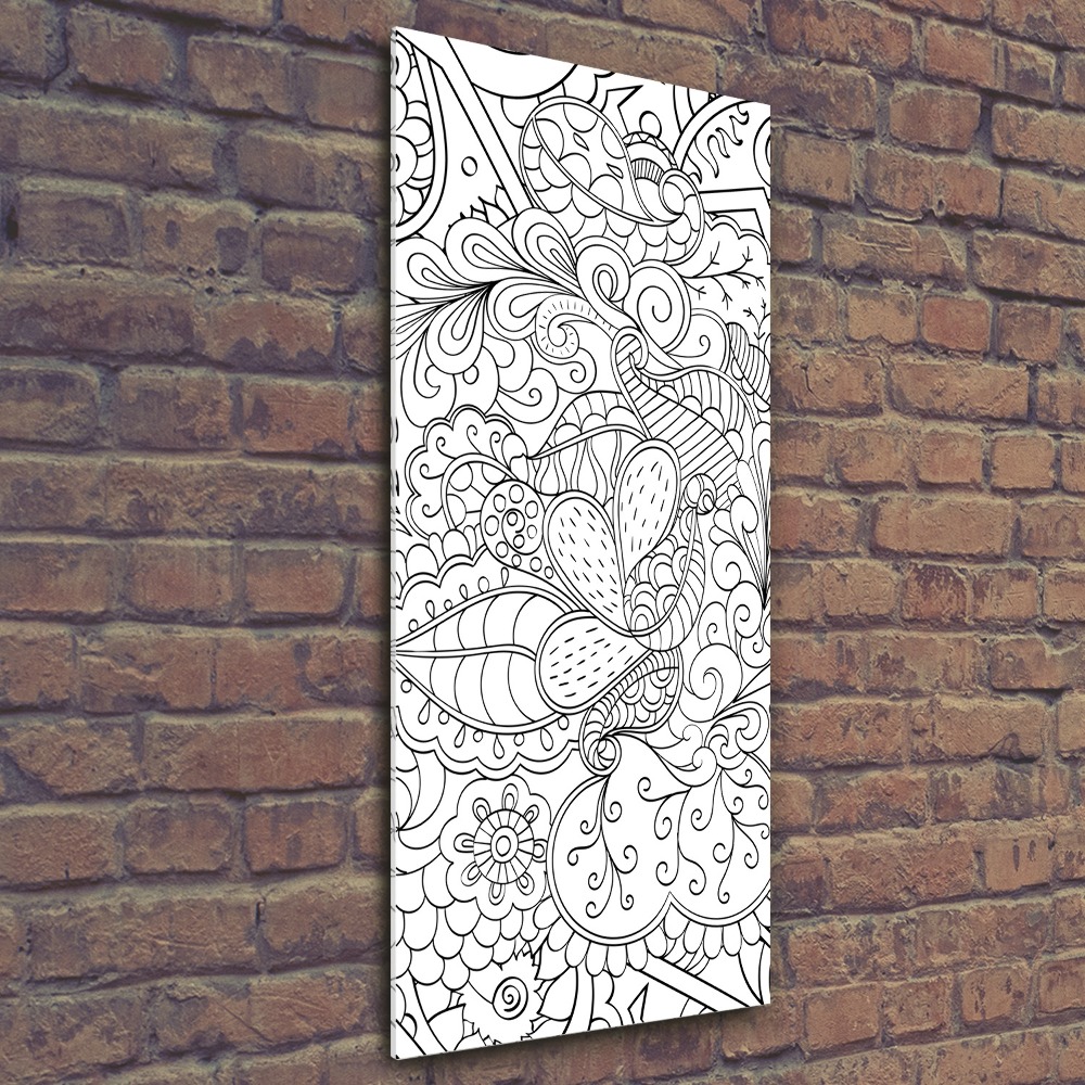 Acrylic print Zentangle background