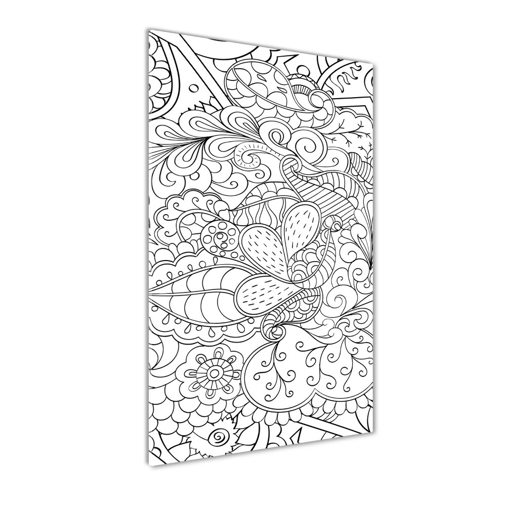 Acrylic print Zentangle background