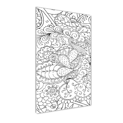 Acrylic print Zentangle background