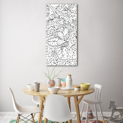 Acrylic print Zentangle background