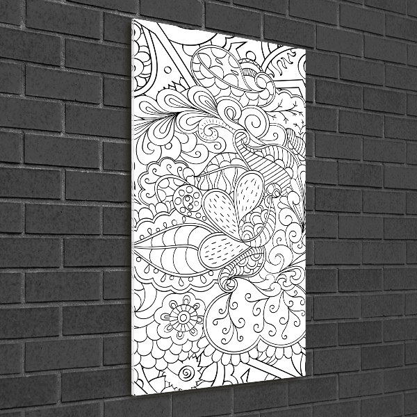 Acrylic print Zentangle background