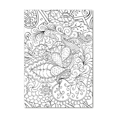 Acrylic print Zentangle background