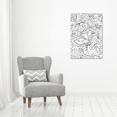 Acrylic print Zentangle background