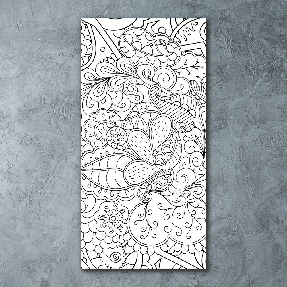 Acrylic print Zentangle background