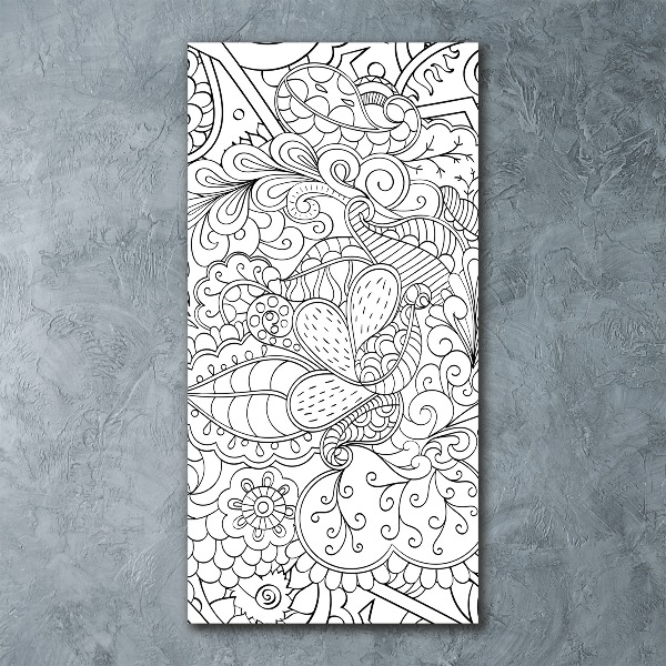 Acrylic print Zentangle background