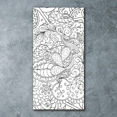 Acrylic print Zentangle background