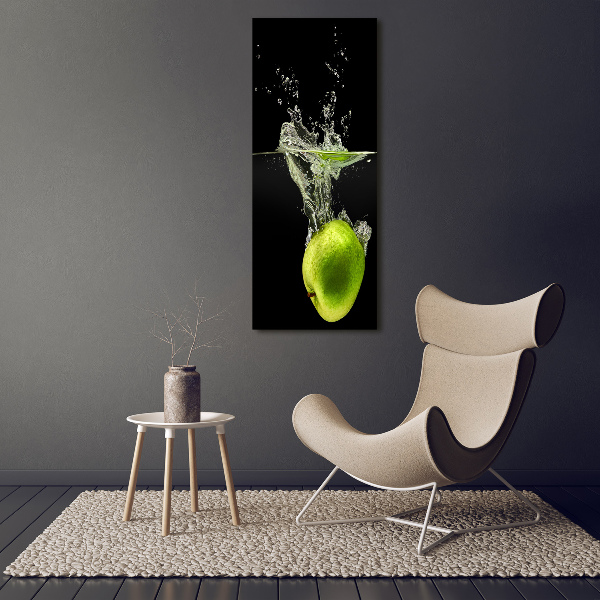 Acrylic print Green apples